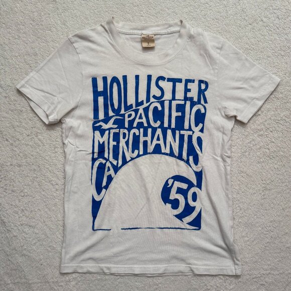 Hollister White Graphic Tee - Picture 1 of 2